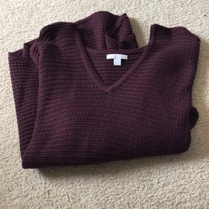 NY & Co Burgundy Sweater